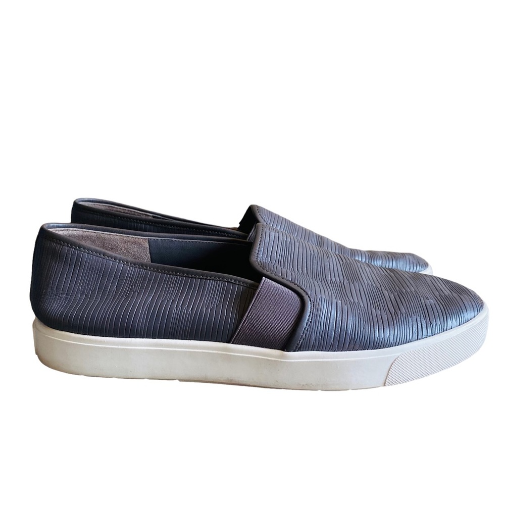 VINCE Berlin Lizard Embossed Slip On Shoes